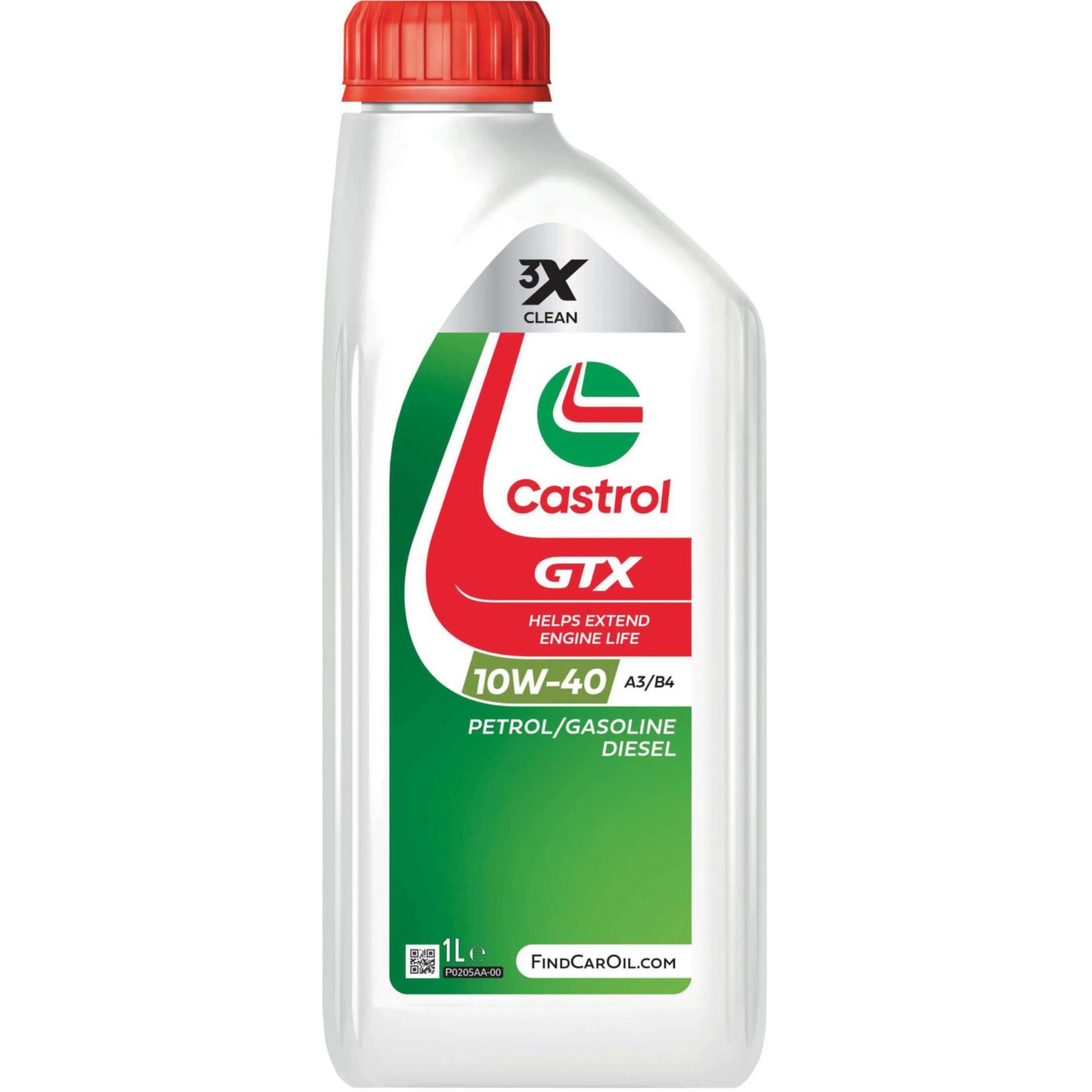 Image de Huile moteur - CASTROL - GTX 10W-40 A3/B4, 1L