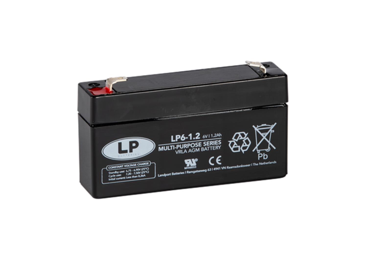 Akumulator LANDPORT VRLA AGM NSA LP6-12 T1 12AH (151X51X94)