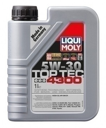 Liqui Moly Top Tec 4300 5W-30 5L. Irish Auto Parts - Car Parts Online  Ireland - Tools, Accessories, Engine Oils