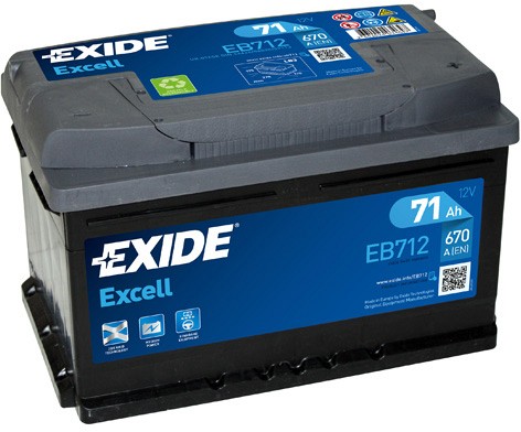 Picture of EXIDE - _EB712 - Starter Battery (Starter System)