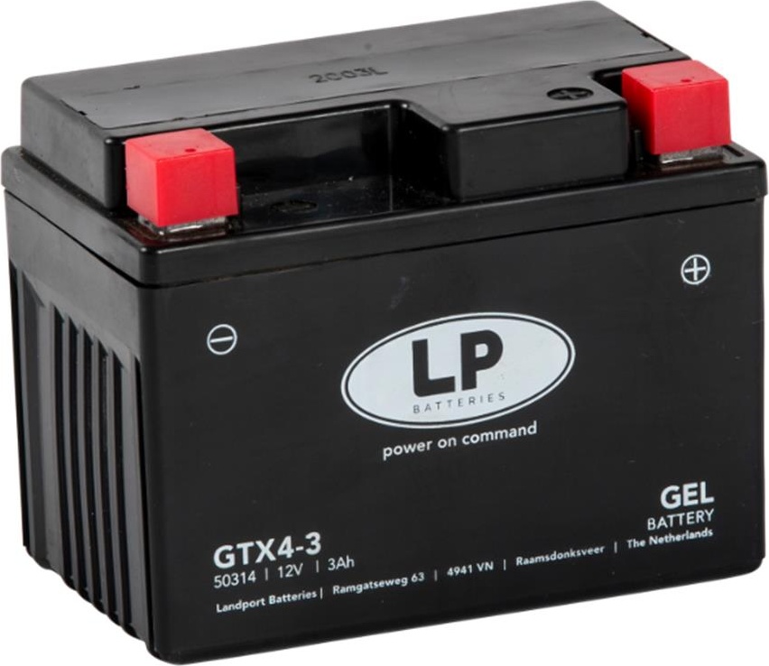 Moto akumulator LANDPORT MG GTX4-3 GEL 3Ah 40A  (114X71X86)