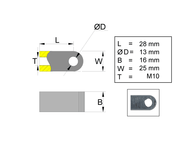 VALERYD PRIHVAT AMORTIZERA OKO O13MM M10 L28MM 6820035