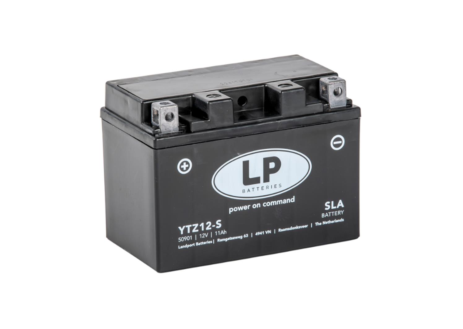 Moto akumulator LANDPORT SLA-AGM MB YTZ12-S 11Ah 210A L+ (150X88X110)