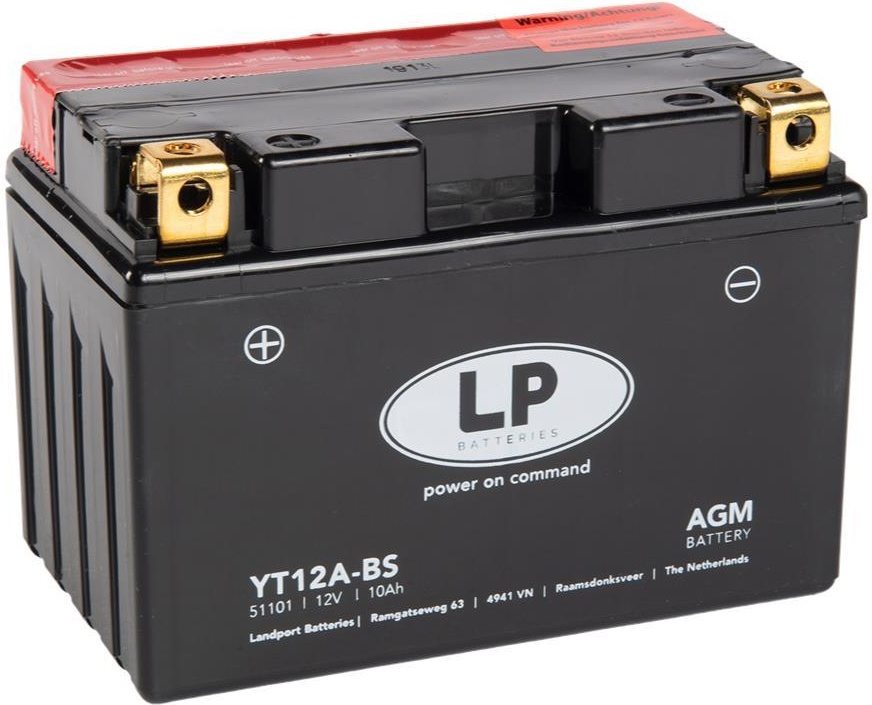 Moto akumulator LANDPORT agm mb yt12a-bs 10Ah 175A L+ (150x88x105)