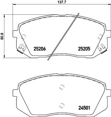 Picture of MINTEX - MDB3166 - Brake Pad Set, disc brake (Brake System)