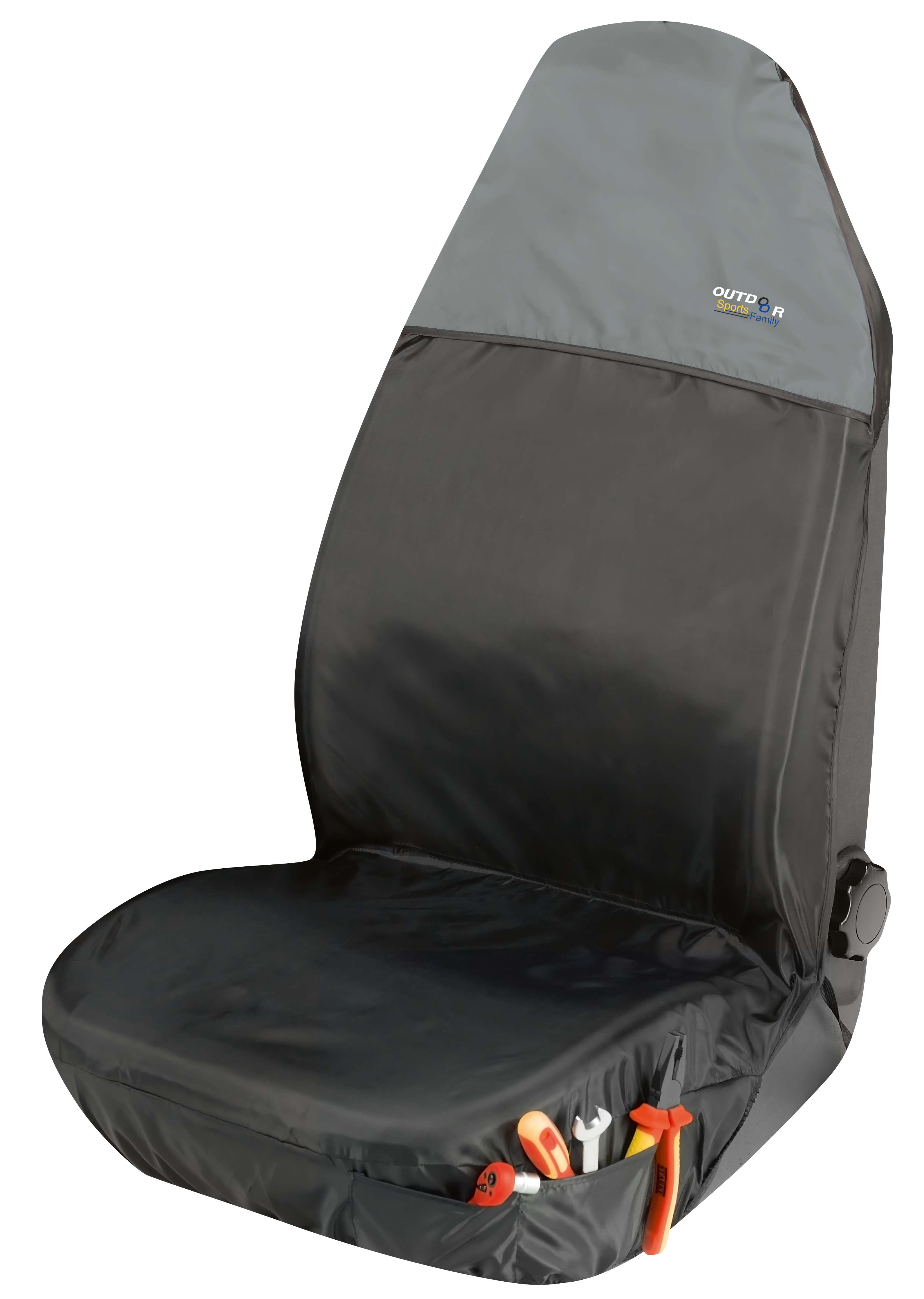 Picture of Walser Polyester Protective Seat Cover - Black Grey