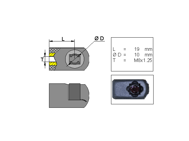 VALERYD PRIHVAT AMORTIZERA PVC M10 19MM 6820503