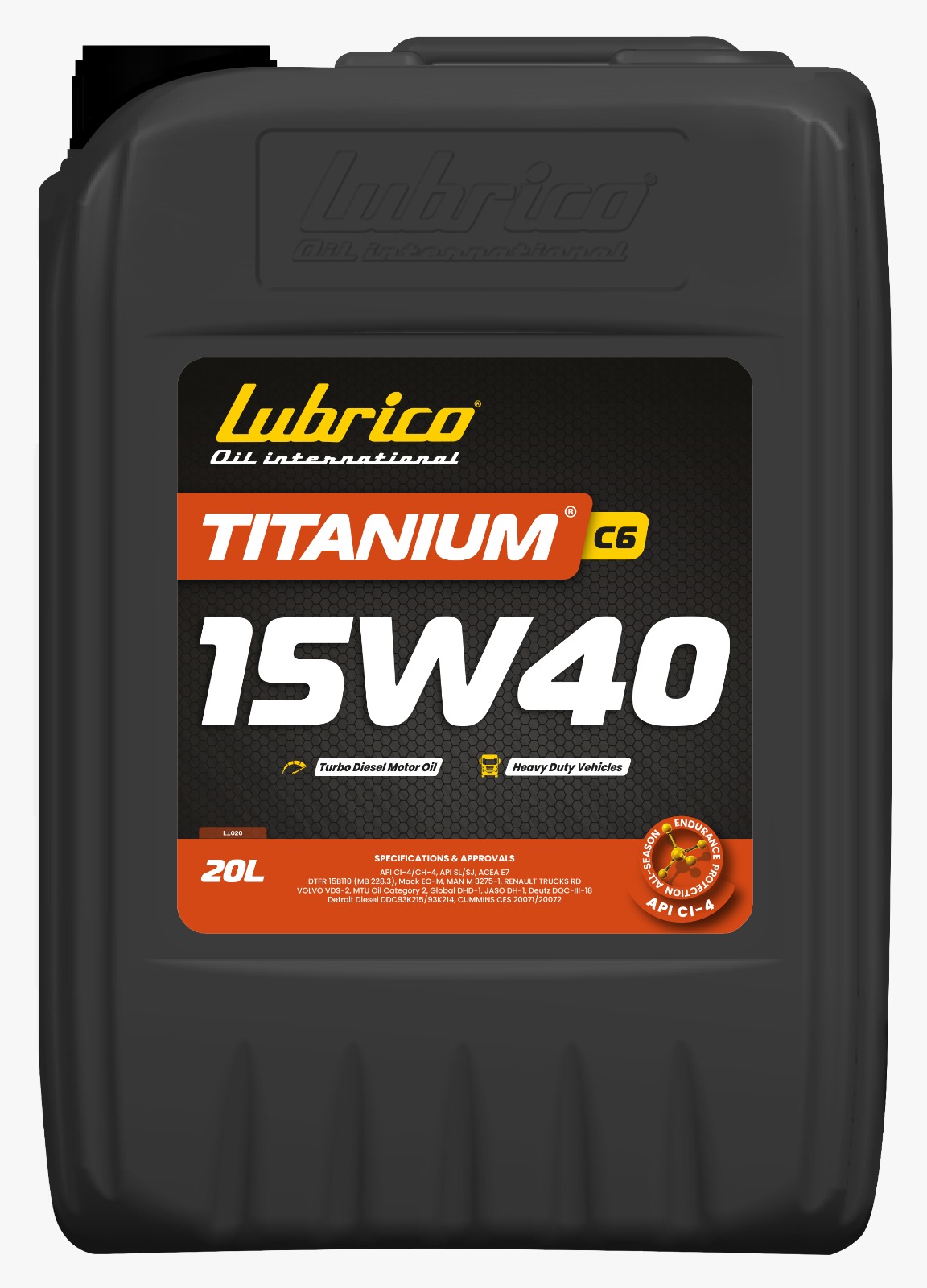 Image de Huile moteur - LUBRICO - HUILE MOTEUR 15W40/20L