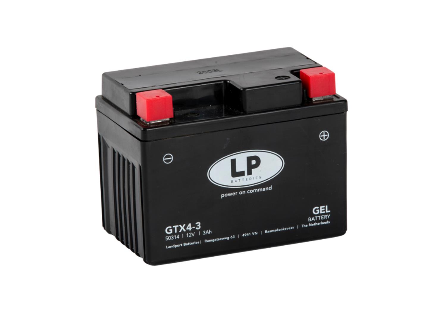 Moto akumulator LANDPORT MG GTX4-3 GEL 3Ah 40A  (114X71X86)