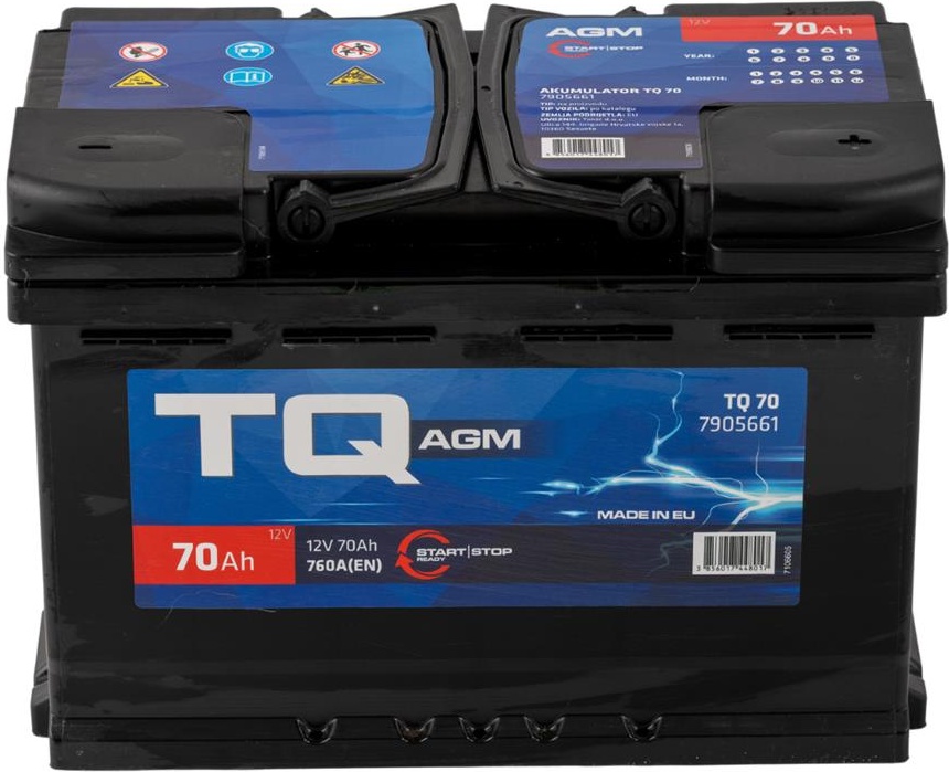 Akumulator TQ start/stop agm 7905661 70Ah D+ 278x175x190 (760A)