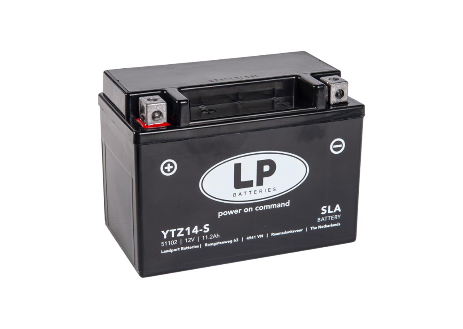 Moto akumulator LANDPORT SLA-AGM MB YTZ14-S 11,2Ah 230A L+ (150X88X110)
