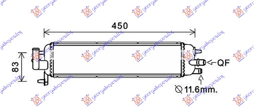 Slika GBG - 625006360 - Hladnjak, pogonski akumulator