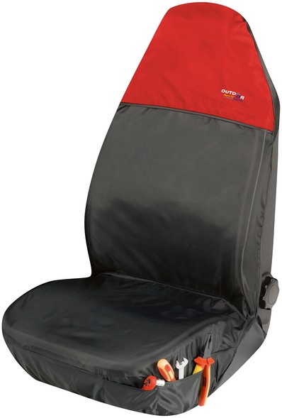 Picture of Walser Polyester Protective Seat Cover - Black Red