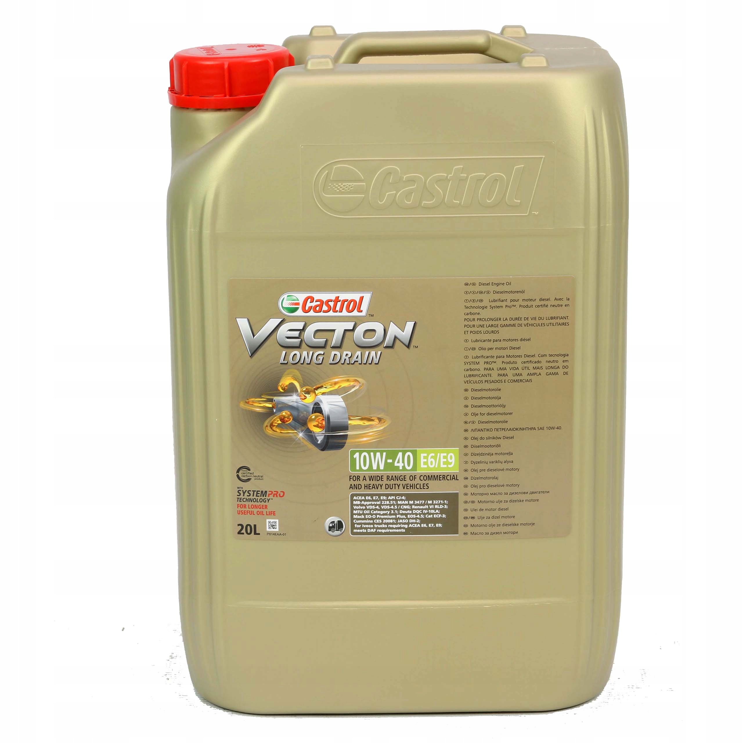 Ulje CASTROL VECTON LONG DRAIN 10W40 E6/E9 (LS) 10W40 20L