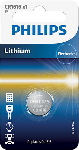 Picture of Philips Battery Cr1616 - 3.0V Coin 1-Blister (16.0 X 1.6) - Lithium