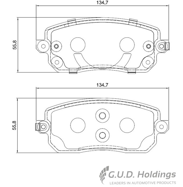 Picture of Brake Pad Set, disc brake - Safeline - D4252