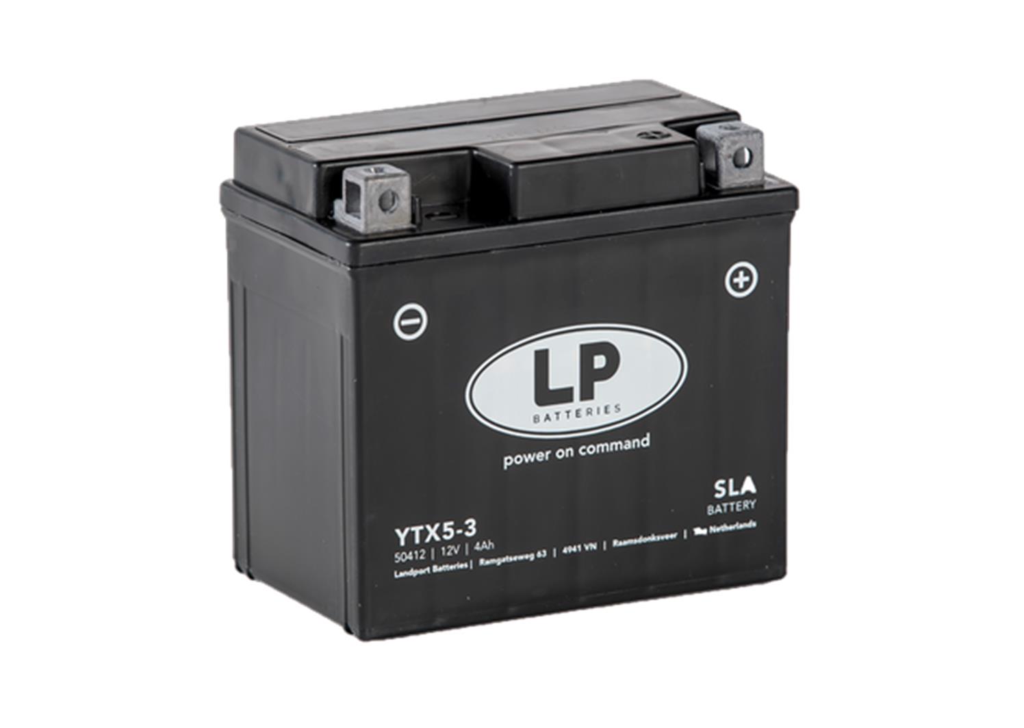 moto akumulator LANDPORT sla-agm mb ytx5-3 4ah d+ (113x70x105) zatvoren/aktiviran