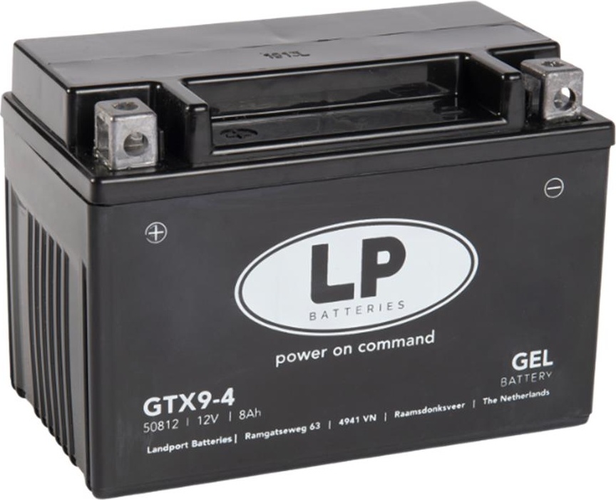 Moto akumulator LANDPORT GEL MG GTX9-4 8Ah 100A L+ (151X88X107)