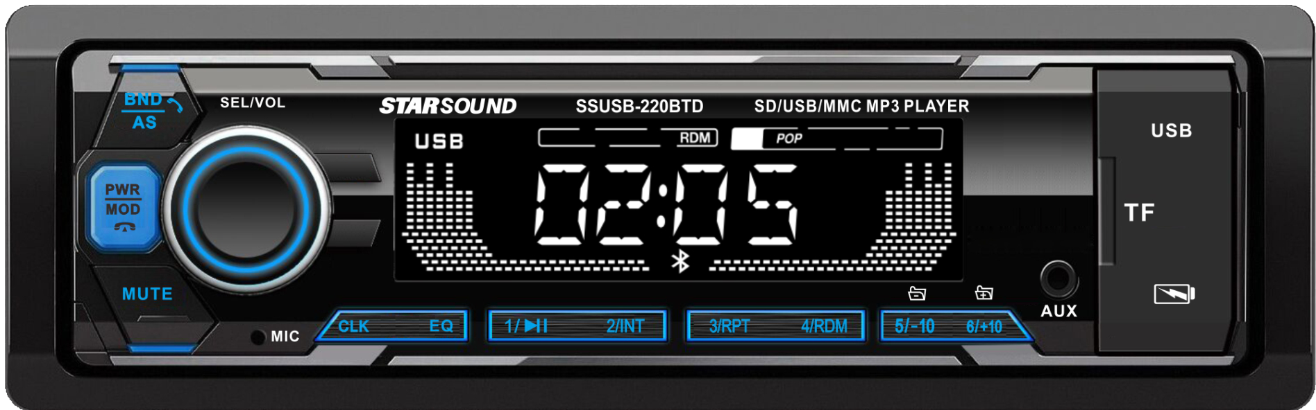 Picture of Radio / CD - AUDIO SUPERB - SSUSB-220BTD