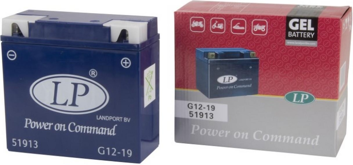Moto akumulator LANDPORT gel mg g12-19 21Ah 230A D+ (181x76x167)