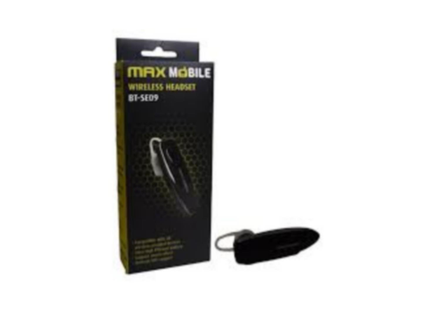 MAXMOBILE slušalica bluetooth mono bt-se09 handsfree crna