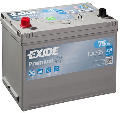 Picture of EXIDE - _EA755 - Starter Battery (Starter System)