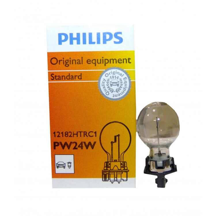 Picture of Philips PW24W 12V 24W Single Clear HiPerVision Bulb (WP3,3X14,5/3)