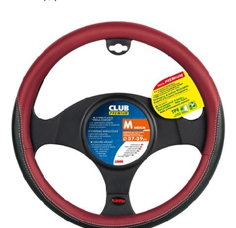 Slika Navlaka volana 37/39cm crno-crvena LAMPA