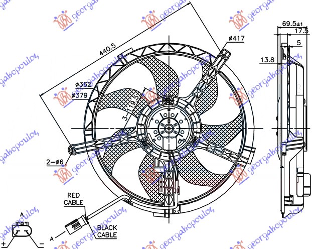 VENTILATOR KOMPLET (2DZEKA)             