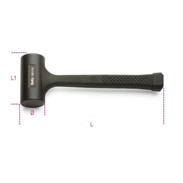 Picture of Beta 1391 55-Dead-Blow Hammers Covered Rubber