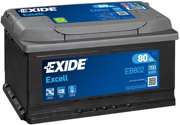 Picture of EXIDE - _EB802 - Starter Battery (Starter System)