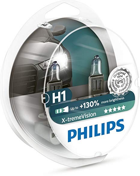 Picture of Philips H1 12V 55W +130% Pair XtremeVision Bulbs