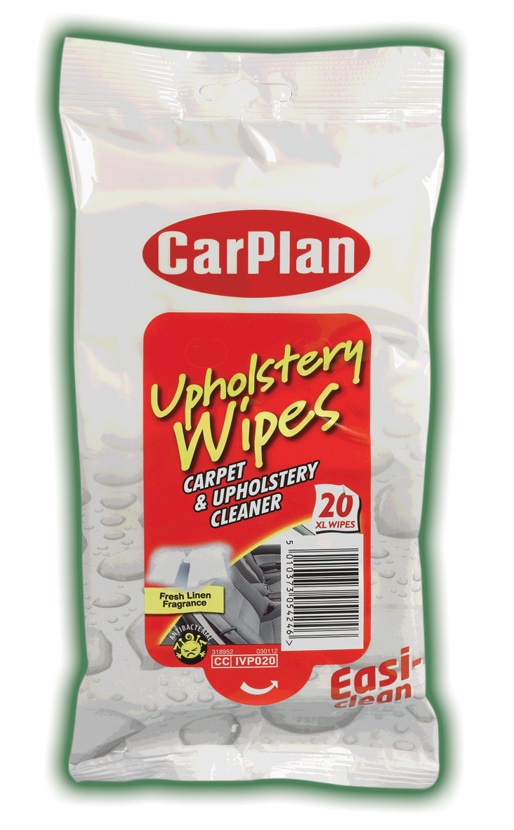 Picture of Carplan Ivp020 Upholstery Wipes Pouch 20 X-Large Wipes