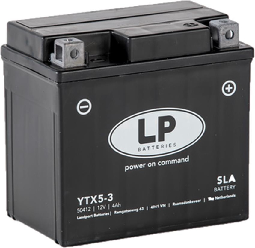 moto akumulator LANDPORT sla-agm mb ytx5-3 4ah d+ (113x70x105) zatvoren/aktiviran