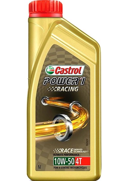 Image de Huile moteur - CASTROL - POWER1 Rac4T 10W-50 1L