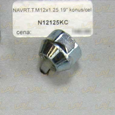 Navrtka točka M12x1.25 19- konus/čel.felna