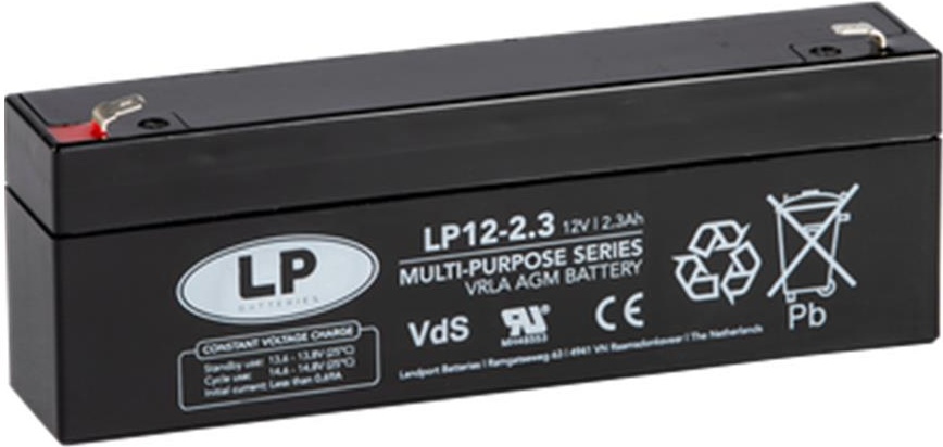 akumulator LANDPORT vrla agm nsa lp12-2,3 t1 2,3ah (178x35x60)
