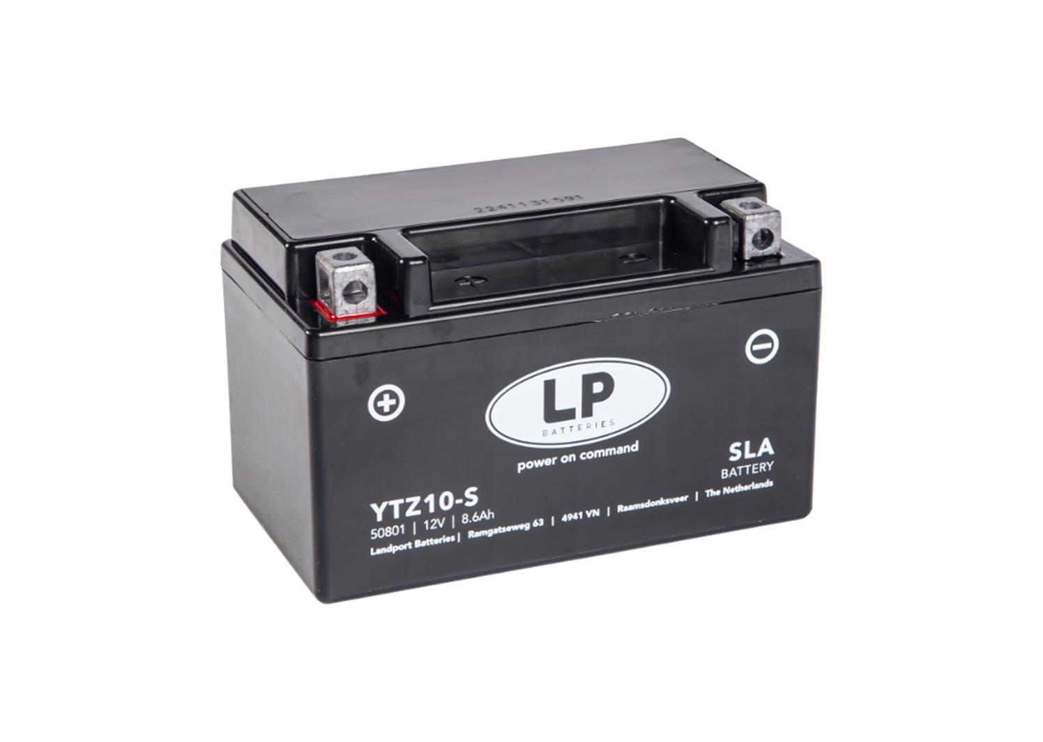 Moto akumulator LANDPORT SLA-AGM MB YTZ10-S 8,6Ah 190A L+ (150X88X93)