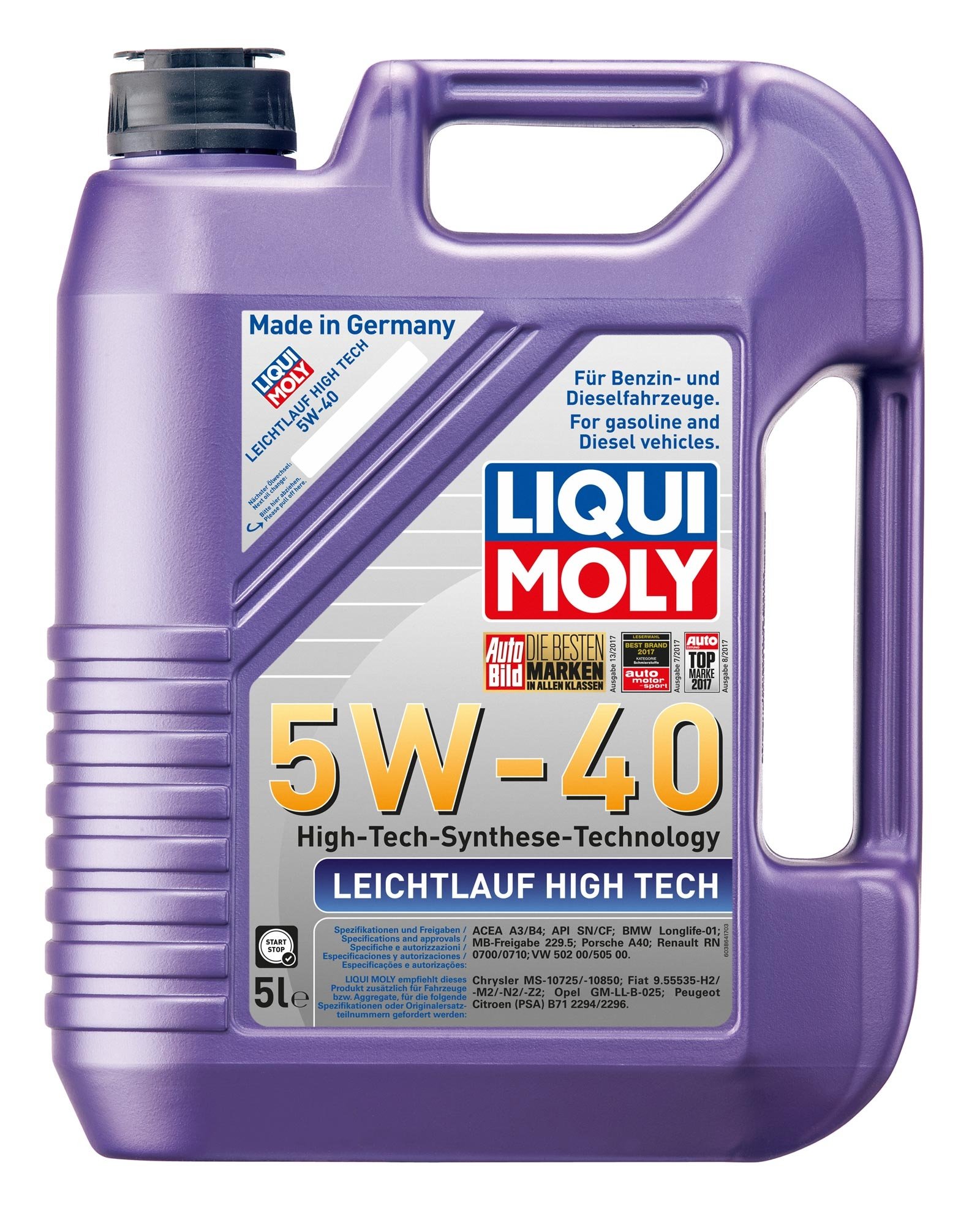 Picture of Liqui Moly Leichtlauf High Tech 5W-40 5L