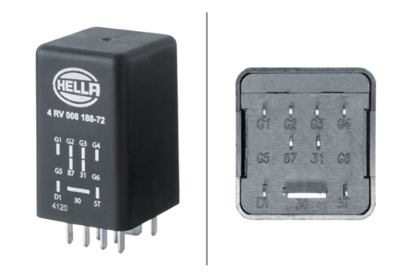 Picture of Control Unit -  glow time - HELLA - 4RV 008 188-721