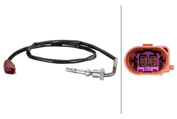 Picture of HELLA - 6PT 010 376-111 - Sensor, exhaust gas temperature (Mixture Formation)
