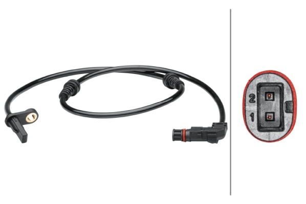 Picture of HELLA - 6PU 012 679-351 - Sensor, wheel speed (Braking System)
