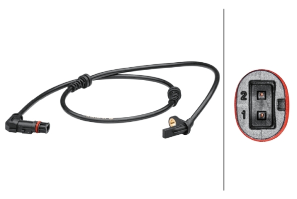 Picture of HELLA - 6PU 012 679-361 - Sensor, wheel speed (Braking System)