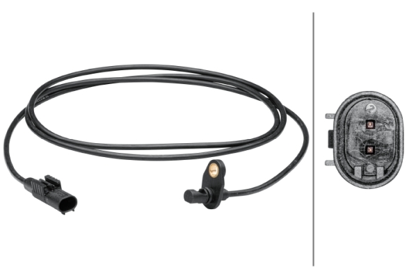 Picture of HELLA - 6PU 012 679-591 - Sensor, wheel speed (Braking System)