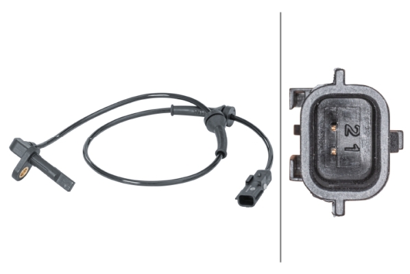 Picture of HELLA - 6PU 012 679-911 - Sensor, wheel speed (Braking System)