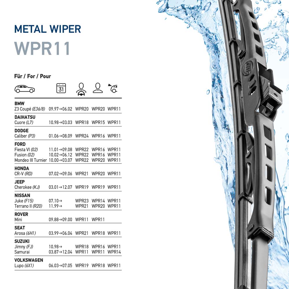 Picture of HELLA - 9XW 190 253-111 - Wiper Blade (Window Cleaning)