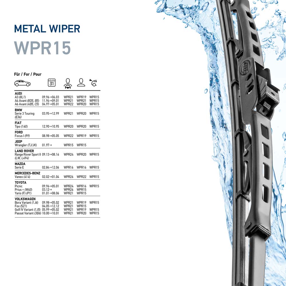 Picture of HELLA - 9XW 190 253-151 - Wiper Blade (Window Cleaning)