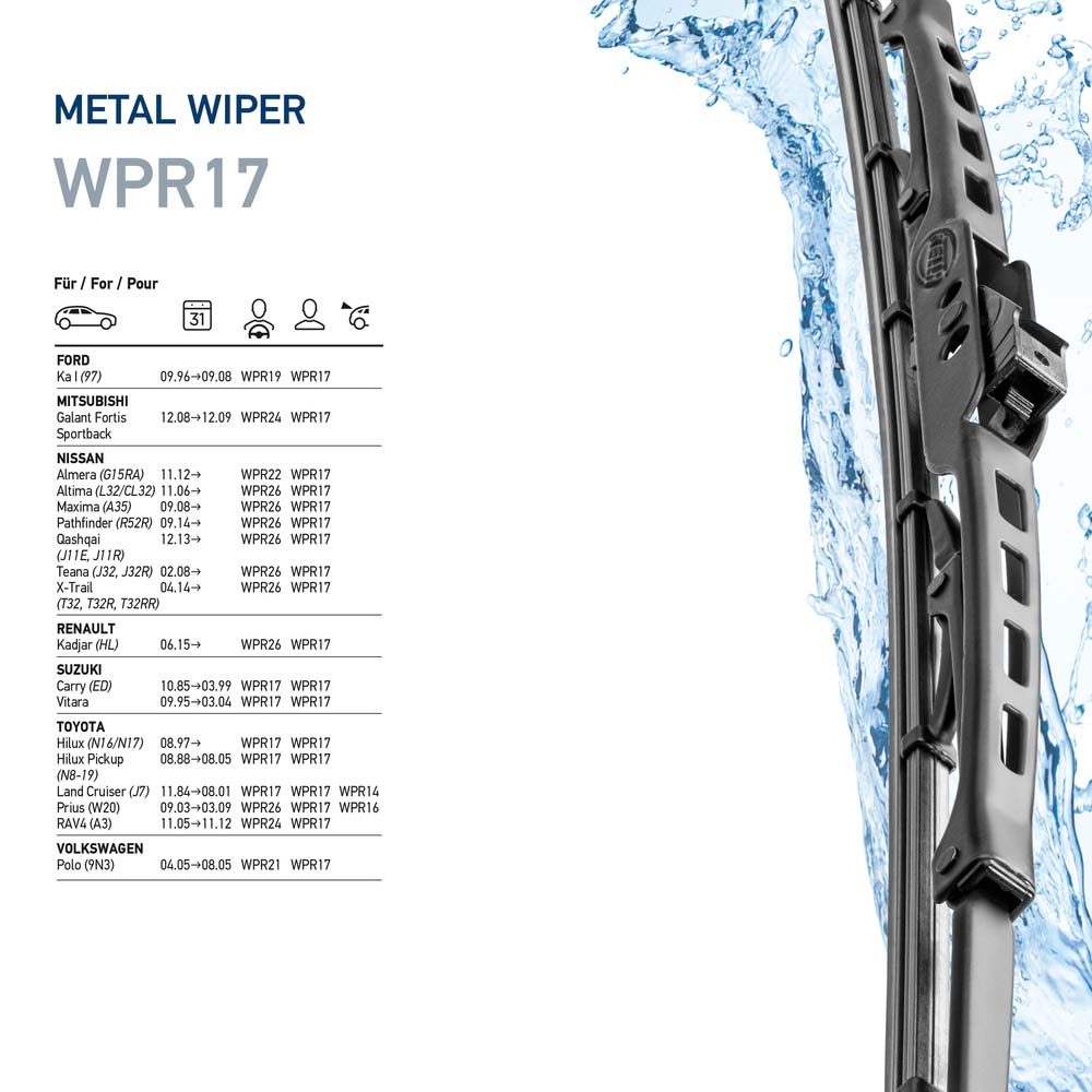 Picture of HELLA - 9XW 190 253-171 - Wiper Blade (Window Cleaning)