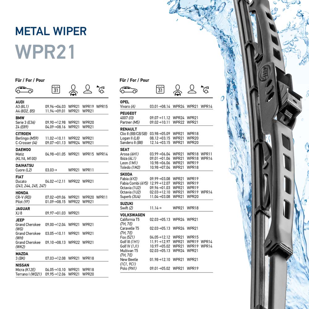 Picture of HELLA - 9XW 190 253-211 - Wiper Blade (Window Cleaning)