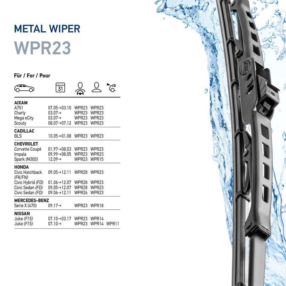 Picture of HELLA - 9XW 190 253-231 - Wiper Blade (Window Cleaning)